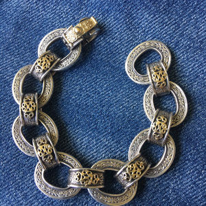 Konstantino Byzantine Link Bracelet 18K Accents
